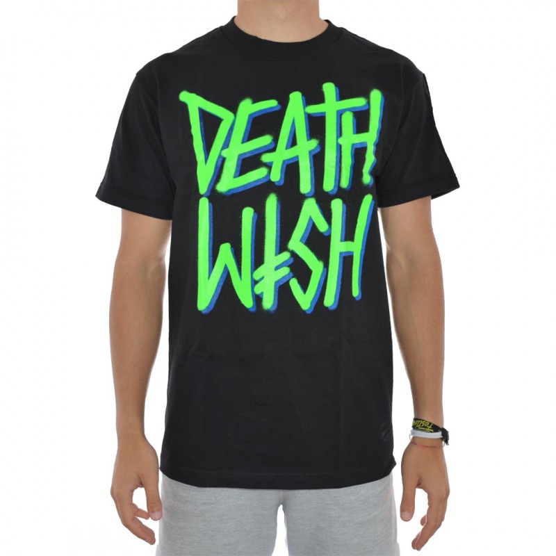 T-Shirt DeathWish Death Stack - Preto/Verde