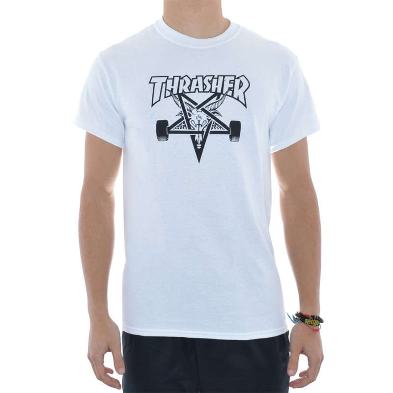 T-Shirt Thrasher Skategoat - Branco