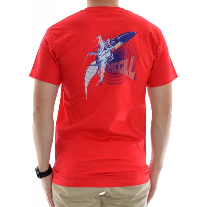 T-Shirt Powell Peralta McGill F14 Jet Fighter - Red